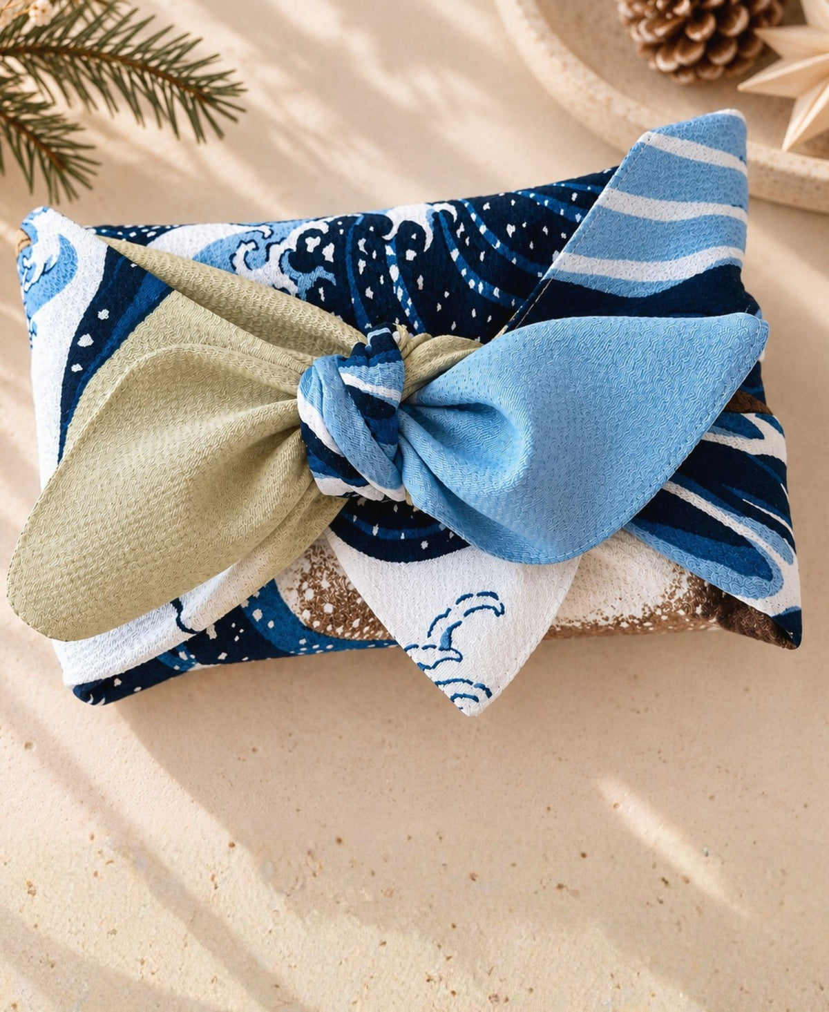 Furoshiki Geschenktuch Kanagawa große Welle 